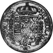 Italy 12 Scudo D'oro Carlo VI. Milan ND Superior Pipito Sale 12-87 VF realized $50,600 KM# 124 MEDIOLANI DVX ET C coin reverse Italy 12 Scudo D'oro Carlo VI. Milan ND Superior Pipito Sale 12-87 VF realized $50,600 KM# 124 MEDIOLANI DVX ET C coin reverse