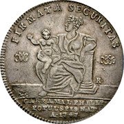 Italy 120 Grana Carlo. Naples 1747 VM-MM/R-DeG KM# 149 CAR & AMAL PHILIP POPUL SPES NAT A 1747 coin reverse Italy 120 Grana Carlo. Naples 1747 VM-MM/R-DeG KM# 149 CAR & AMAL PHILIP POPUL SPES NAT A 1747 coin reverse