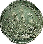 Italy 120 Grana Carlo 1749 VM-MM/R//DeG KM# 150 DE SOCIO PRINCEPS D 1749 G coin reverse Italy 120 Grana Carlo 1749 VM-MM/R//DeG KM# 150 DE SOCIO PRINCEPS D 1749 G coin reverse