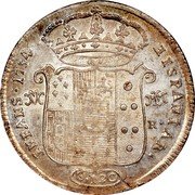 Italy 120 Grana Carlo. Naples 1754 DeG//VM-MM/R KM# 162 HISPANIAR INFANS 1754 VM MM R G 120 coin reverse Italy 120 Grana Carlo. Naples 1754 DeG//VM-MM/R KM# 162 HISPANIAR INFANS 1754 VM MM R G 120 coin reverse