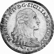 Italy 120 Grana Ferdinando IV 1785 BP//C-CC KM# 191 FERDINAN IV D G SICILIAR ET HIE REX coin obverse Italy 120 Grana Ferdinando IV 1785 BP//C-CC KM# 191 FERDINAN IV D G SICILIAR ET HIE REX coin obverse