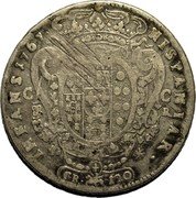Italy 120 Grana Ferdinando IV 1767 FA//C-RC KM# 173 HISPANIAR INFANS 1767 coin reverse Italy 120 Grana Ferdinando IV 1767 FA//C-RC KM# 173 HISPANIAR INFANS 1767 coin reverse