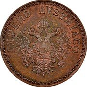 Italy 15 Centesimi Lombardy Venetia 1852 M KM# 33.1 IMPERO AVSTRIACO coin obverse Italy 15 Centesimi Lombardy Venetia 1852 M KM# 33.1 IMPERO AVSTRIACO coin obverse