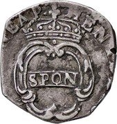 Italy 15 Grana Neapolitan Republic 1648 GAC/M KM# 89 HENR DE LOREN DVX REI NEAP SPQN coin obverse Italy 15 Grana Neapolitan Republic 1648 GAC/M KM# 89 HENR DE LOREN DVX REI NEAP SPQN coin obverse