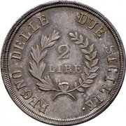 Italy 2 Lire Joachim Murat 1813 KM# 258 REGNO DELLE DUE SICILIE 2 LIRE coin reverse Italy 2 Lire Joachim Murat 1813 KM# 258 REGNO DELLE DUE SICILIE 2 LIRE coin reverse