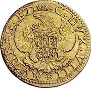 Italy 2 Scudo D'oro Francesco I d'Este ND (1652) FR# 783 MVT REG ET C DVX VIII coin reverse Italy 2 Scudo D'oro Francesco I d'Este ND (1652) FR# 783 MVT REG ET C DVX VIII coin reverse
