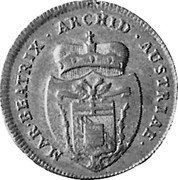 Italy 2 Soldi Maria Beatrice 1792 C# 2 MAR BEATRIX ARCHID AUSTRIAE coin obverse Italy 2 Soldi Maria Beatrice 1792 C# 2 MAR BEATRIX ARCHID AUSTRIAE coin obverse