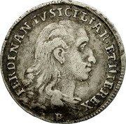 Italy 20 Grana Ferdinando IV 1796 P//AP-M KM# 210 FERDINAN IV SICILIAR ET HIE REX coin obverse Italy 20 Grana Ferdinando IV 1796 P//AP-M KM# 210 FERDINAN IV SICILIAR ET HIE REX coin obverse