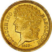 Italy 20 Lire Joachim Murat 1813 KM# 264 GIOACCHINO NAPOLEONE 1813 coin obverse Italy 20 Lire Joachim Murat 1813 KM# 264 GIOACCHINO NAPOLEONE 1813 coin obverse