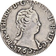 Italy 20 Soldo Maria Theresa 1762 KM# 174 MA THERE D G IMP R H B ET C 1762 coin obverse Italy 20 Soldo Maria Theresa 1762 KM# 174 MA THERE D G IMP R H B ET C 1762 coin obverse