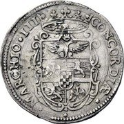 Italy 28 Bolognini Alessandro I 1618 KM# 67 CONCORDIÆ MARCHIO III coin reverse Italy 28 Bolognini Alessandro I 1618 KM# 67 CONCORDIÆ MARCHIO III coin reverse