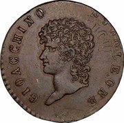 Italy 3 Centesimi Joachim Murat 1813 KM# 260 GIOACCHINO NAPOLEONE coin obverse Italy 3 Centesimi Joachim Murat 1813 KM# 260 GIOACCHINO NAPOLEONE coin obverse