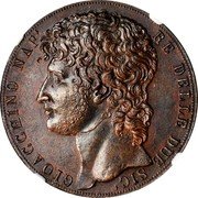 Italy 3 Grana Joachim Murat 1810 KM# 254 GIOACCHINO NAP RE DELLE DUE SIC coin obverse Italy 3 Grana Joachim Murat 1810 KM# 254 GIOACCHINO NAP RE DELLE DUE SIC coin obverse