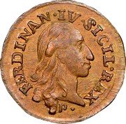 Italy 4 Cavalli Ferdinando IV 1791 P KM# 201 FERDINAN IV SICIL REX coin obverse Italy 4 Cavalli Ferdinando IV 1791 P KM# 201 FERDINAN IV SICIL REX coin obverse