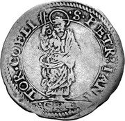 Italy 4 Cervia Marquisate 1618 KM# 26 S PETER IANI TOR COELI coin reverse