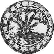 Italy 4 Doppie (8 Ducati) Ferdinando Carlo Gonzaga 1666 KM# 211 ALTA A LONGE COGNOSCIT coin reverse Italy 4 Doppie (8 Ducati) Ferdinando Carlo Gonzaga 1666 KM# 211 ALTA A LONGE COGNOSCIT coin reverse