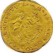 Italy 4 Scudo D'oro Francesco I d'Este. Modena ND (1635) GFM FR# 778.1 AM INDIGNACIONI AVERTISTI coin reverse Italy 4 Scudo D'oro Francesco I d'Este. Modena ND (1635) GFM FR# 778.1 AM INDIGNACIONI AVERTISTI coin reverse