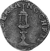 Italy 4 Soldo ND KM# 126 Mantua/ Siege Coinage TABER SA NG CHRIS coin obverse Italy 4 Soldo ND KM# 126 Mantua/ Siege Coinage TABER SA NG CHRIS coin obverse