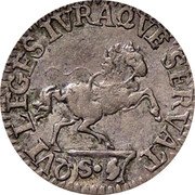 Italy 5 Soldo Ferdinando Carlo Gonzaga 1702 KM# 239 QVI LEGES IVRAQVE SERVAT S 5 coin reverse Italy 5 Soldo Ferdinando Carlo Gonzaga 1702 KM# 239 QVI LEGES IVRAQVE SERVAT S 5 coin reverse