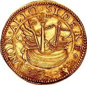 Italy 8 Scudo D'oro Francesco I ND (1634) FR# 775 NON ALIO SIDERE coin reverse Italy 8 Scudo D'oro Francesco I ND (1634) FR# 775 NON ALIO SIDERE coin reverse