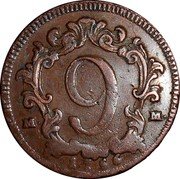Italy 9 Cavalli Carlo. Naples 1756 IA//MM KM# 166 9 M M 1756 coin reverse Italy 9 Cavalli Carlo. Naples 1756 IA//MM KM# 166 9 M M 1756 coin reverse