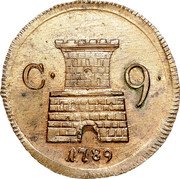 Italy 9 Cavalli Ferdinando IV 1789 P KM# 204 C 9 1789 coin reverse Italy 9 Cavalli Ferdinando IV 1789 P KM# 204 C 9 1789 coin reverse