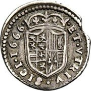 Italy Carlino Carlo II 1666 KM# 93 ET VTRIV SICI 1666 coin reverse Italy Carlino Carlo II 1666 KM# 93 ET VTRIV SICI 1666 coin reverse