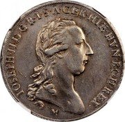 Italy Crocione Joseph II. Milan 1787 M KM# 220 IOSEPH II D G R I S A GER HIE HVN BOH REX coin obverse Italy Crocione Joseph II. Milan 1787 M KM# 220 IOSEPH II D G R I S A GER HIE HVN BOH REX coin obverse