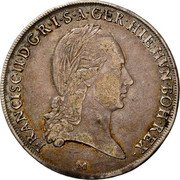 Italy Crocione Franz II 1793 M KM# 239 FRANCISC II D G R I S A GER HIE HVN BOH REX M coin obverse Italy Crocione Franz II 1793 M KM# 239 FRANCISC II D G R I S A GER HIE HVN BOH REX M coin obverse