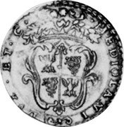 Italy Doppia Carlo II 1698 KM# 98 MEDIOLANI DVX ET C coin reverse Italy Doppia Carlo II 1698 KM# 98 MEDIOLANI DVX ET C coin reverse