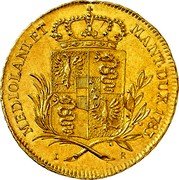 Italy Doppia Joseph II. Milan 1783 LB KM# 216 MEDIOLANI ET MANT DUX 1783 L B coin reverse Italy Doppia Joseph II. Milan 1783 LB KM# 216 MEDIOLANI ET MANT DUX 1783 L B coin reverse