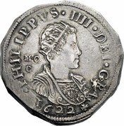 Italy Ducato Filippo IV 1622 MC/C KM# 51 PHILIPPVS IIII D(EI) G(RA) MC C 1622 coin obverse