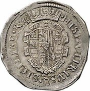 Italy Ducato Filippo IV 1622 MC/C KM# 51 HISP VTRIVSQ SICILIAE REX coin reverse