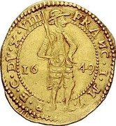 Italy Ducato Francesco I d'Este. Modena 1649 KM# A789 FRANC I MV & E C DV X VIII 16 49 coin obverse Italy Ducato Francesco I d'Este. Modena 1649 KM# A789 FRANC I MV & E C DV X VIII 16 49 coin obverse