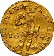 Italy Ducato Francesco I d'Este. Modena 1649 FR# 789 FRAN I MVT REG B C DV VII coin obverse Italy Ducato Francesco I d'Este. Modena 1649 FR# 789 FRAN I MVT REG B C DV VII coin obverse