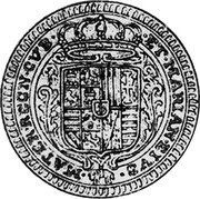 Italy Ducato Carlo II 1674 AH KM# 98 ET MARIAN EIVS MATER REGN(I) GVB coin reverse Italy Ducato Carlo II 1674 AH KM# 98 ET MARIAN EIVS MATER REGN(I) GVB coin reverse