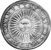 Italy Ducatone Ferdinando 1617 KM# 75 NON MVTVATA LVCE C T coin reverse Italy Ducatone Ferdinando 1617 KM# 75 NON MVTVATA LVCE C T coin reverse