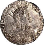 Italy Ducatone (Filippo IV) KM# 43 PHILIPPVS III REX HISPA 1622 coin obverse Italy Ducatone (Filippo IV) KM# 43 PHILIPPVS III REX HISPA 1622 coin obverse
