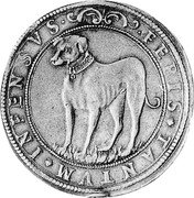 Italy Ducatone Vincenzo II ND KM# 94 FERIS. TANTVM. INFENSVS. coin reverse Italy Ducatone Vincenzo II ND KM# 94 FERIS. TANTVM. INFENSVS. coin reverse