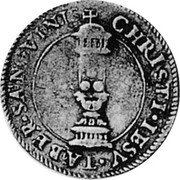 Italy Giulio MB# 217 Mantua/ Duchy Standard Coinage CHRISTI ESV TABER ANGVINI coin obverse Italy Giulio MB# 217 Mantua/ Duchy Standard Coinage CHRISTI ESV TABER ANGVINI coin obverse