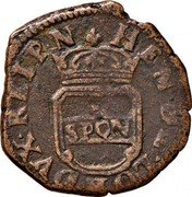 Italy Grano Filippo IV 1648 GA/C KM# 87 HEN. DE. LOR. DVX. REIP. N SPQN coin obverse Italy Grano Filippo IV 1648 GA/C KM# 87 HEN. DE. LOR. DVX. REIP. N SPQN coin obverse