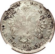 Italy 1 Lira (20 Kreuzer) Ferdinand I 1848 GM KM# 279 REX LOMB ET VEN DALM GAL LOD ILL A A 1848 20 coin reverse Italy 1 Lira (20 Kreuzer) Ferdinand I 1848 GM KM# 279 REX LOMB ET VEN DALM GAL LOD ILL A A 1848 20 coin reverse