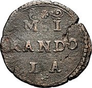 Italy Quattrino Alessandro I 1617 KM# 7 MI RANDO LA coin obverse Italy Quattrino Alessandro I 1617 KM# 7 MI RANDO LA coin obverse