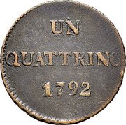 Italy Quattrino 1792 C# 1 Massa - Carrara/ Duchy Standard Coinage coin reverse Italy Quattrino 1792 C# 1 Massa - Carrara/ Duchy Standard Coinage coin reverse