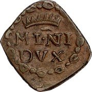 Italy Quattrino Carlo III 1707 KM# 113 ML NI DVX coin reverse Italy Quattrino Carlo III 1707 KM# 113 ML NI DVX coin reverse