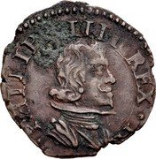 Italy Quattrino Filippo IV ND KM# 32 PHILIPP IIII REX H coin obverse Italy Quattrino Filippo IV ND KM# 32 PHILIPP IIII REX H coin obverse