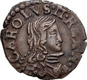 Italy Quattrino Carlo II ND KM# 68 CAROLVS II REX H coin obverse Italy Quattrino Carlo II ND KM# 68 CAROLVS II REX H coin obverse