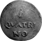 Italy Quattrino Masegra ND KM# 2 1 QVATRI NO coin obverse Italy Quattrino Masegra ND KM# 2 1 QVATRI NO coin obverse