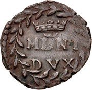Italy Quattrino Carlo II ND KM# 68 MLNI DVX coin reverse Italy Quattrino Carlo II ND KM# 68 MLNI DVX coin reverse