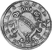 Italy Scudo Lucca Coinage 1604 KM# 8 CAROLVS IMPERATOR LIBERTAS LV CA coin obverse Italy Scudo Lucca Coinage 1604 KM# 8 CAROLVS IMPERATOR LIBERTAS LV CA coin obverse